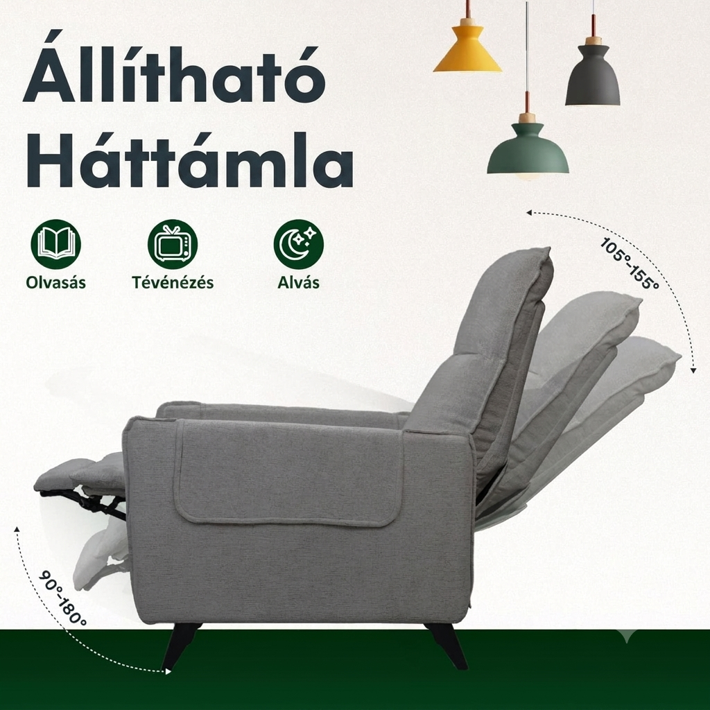 Állítható háttámlájú pihenőfotel (XP1)