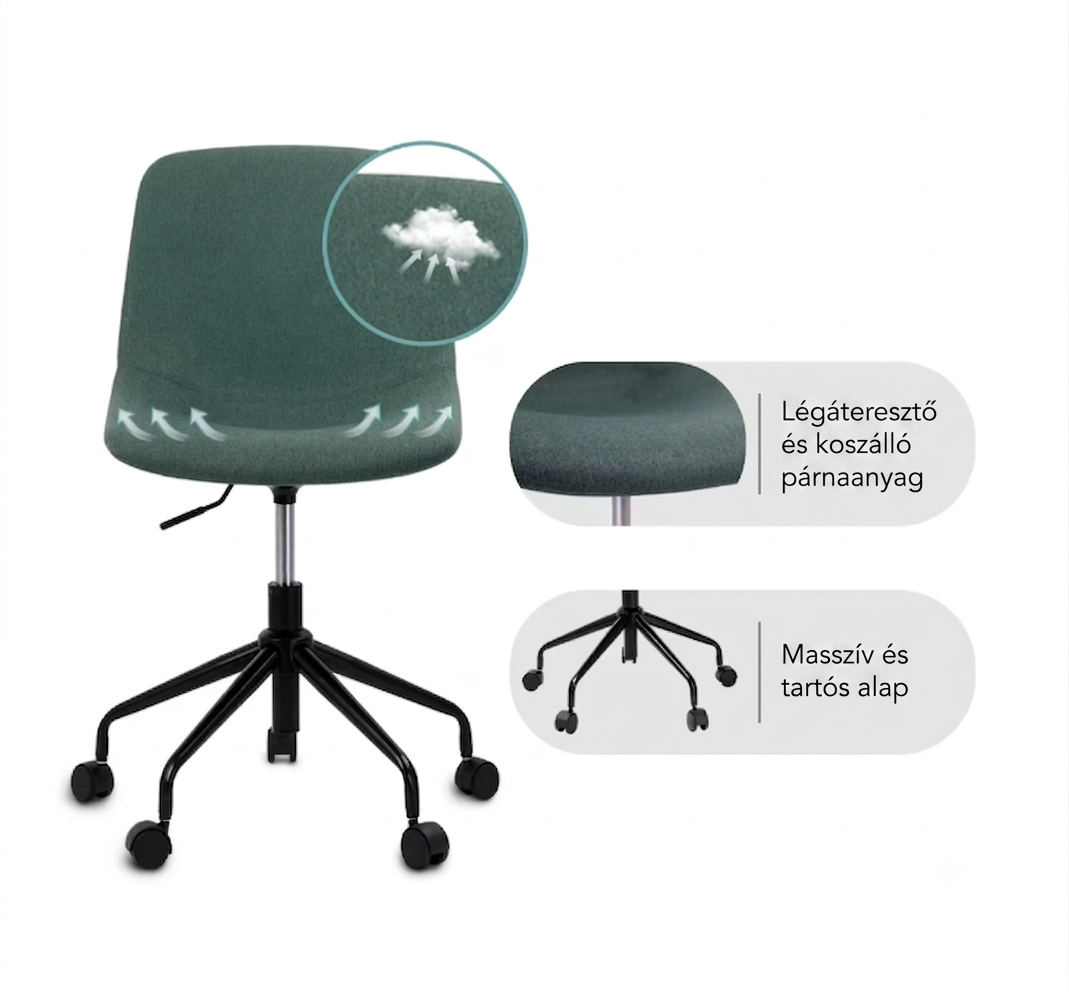 Ergonomikus irodai szék OC63, Személyre szabott magasság és alátámasztás