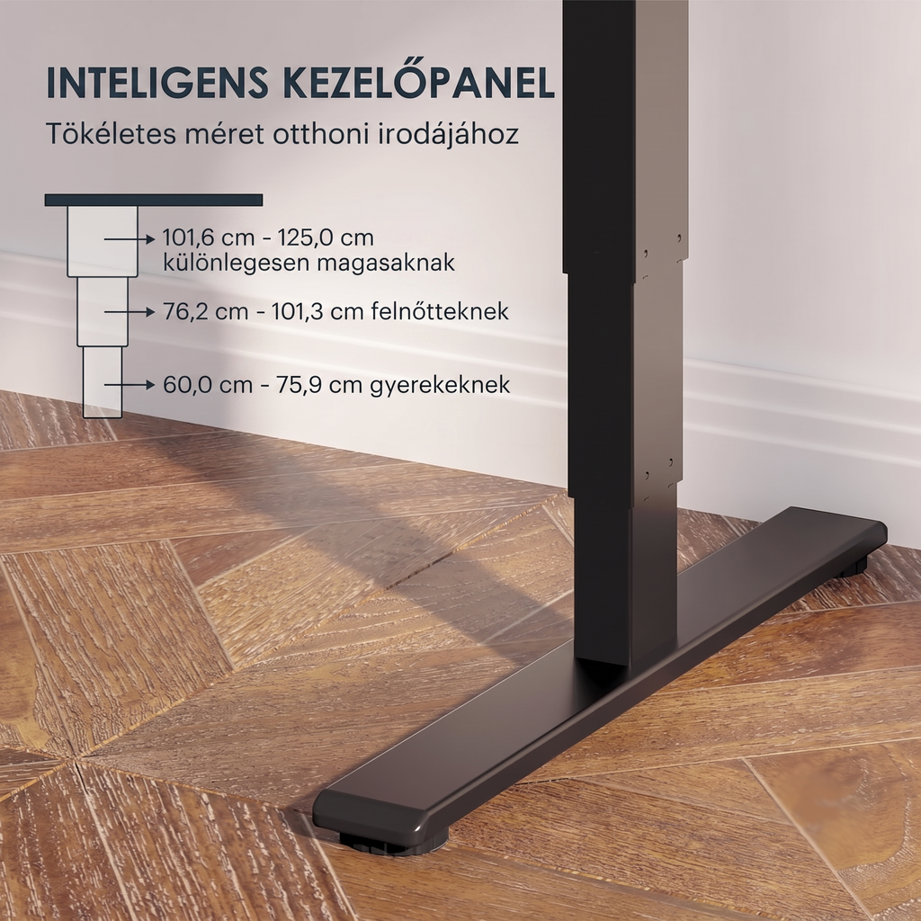 FLEXISPOT E6 - Kétmotoros Állóasztal Láb, 100 kg Teherbírás, 3 fokozatban Magasság Állítható Elektromos Íróasztal láb
