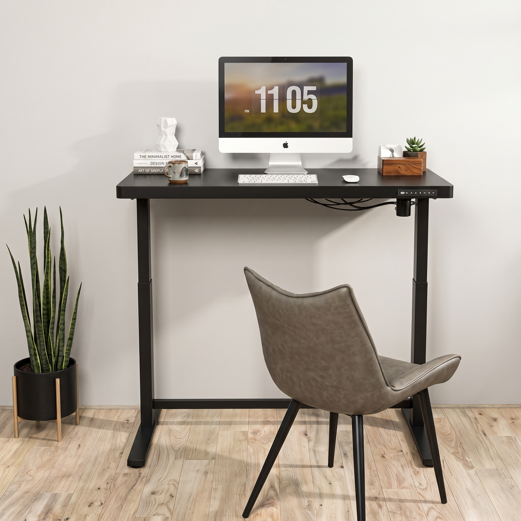 Comhar All-in-One elektromos állítható íróasztal fiókkal EW8, 120x60cm USB-töltővel és memória panellel