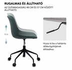 Ergonomikus irodai szék OC63, Személyre szabott magasság és alátámasztás