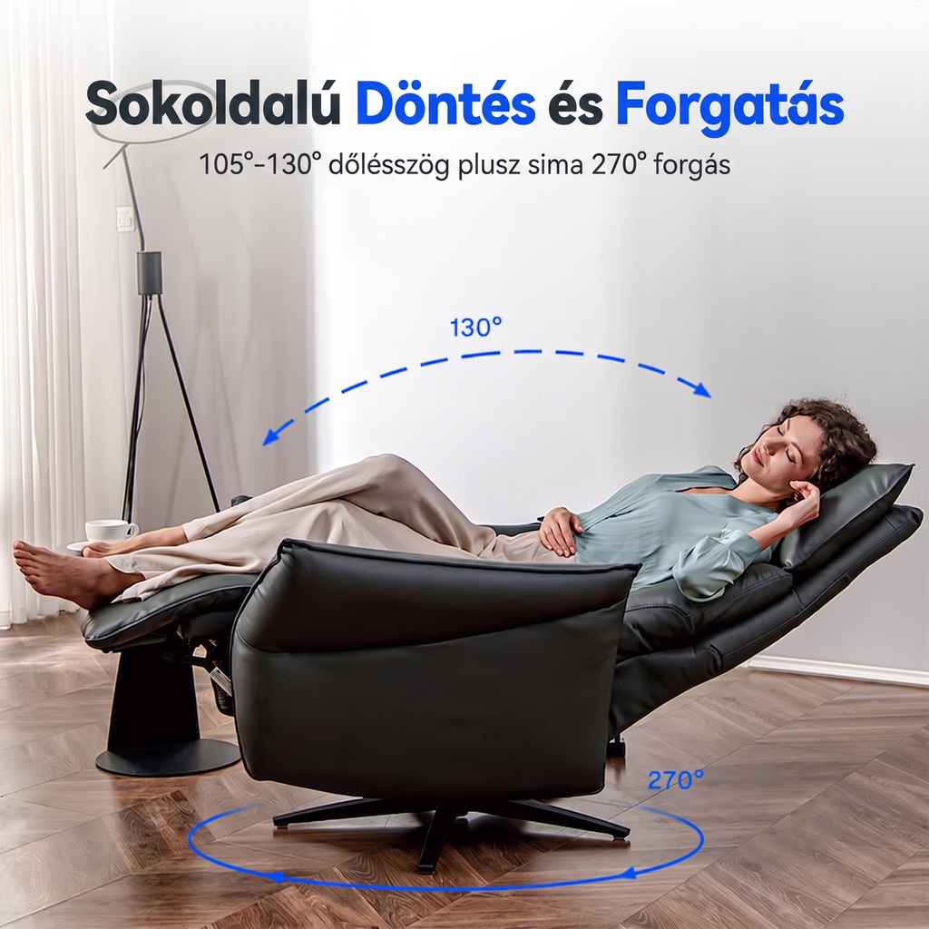Dual Motor Swivel Recliner X7 – Independent Backrest & Footrest Control