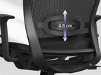 Ergonomikus irodai szék, OC3, 2D kartámasz, Hálós