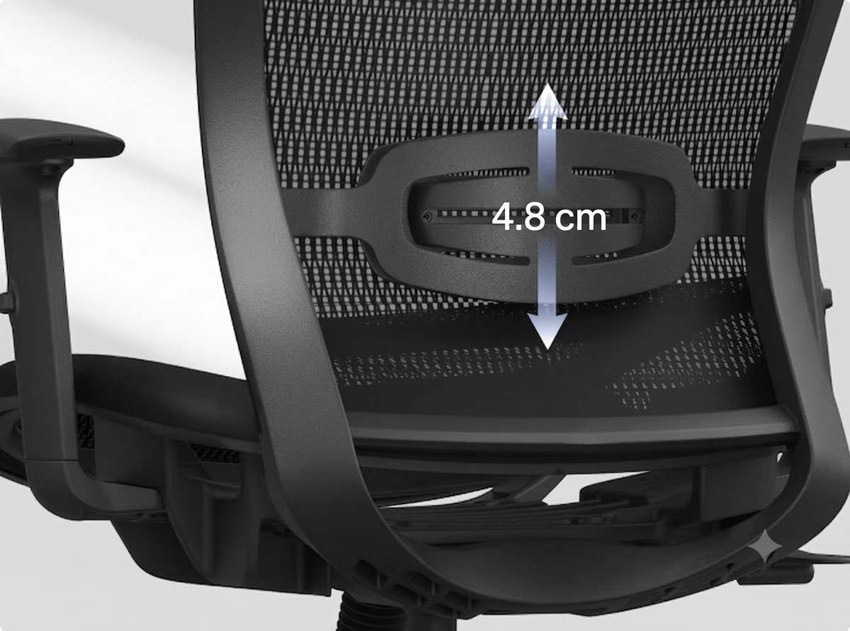 Ergonomikus irodai szék, OC3, 2D kartámasz, Hálós