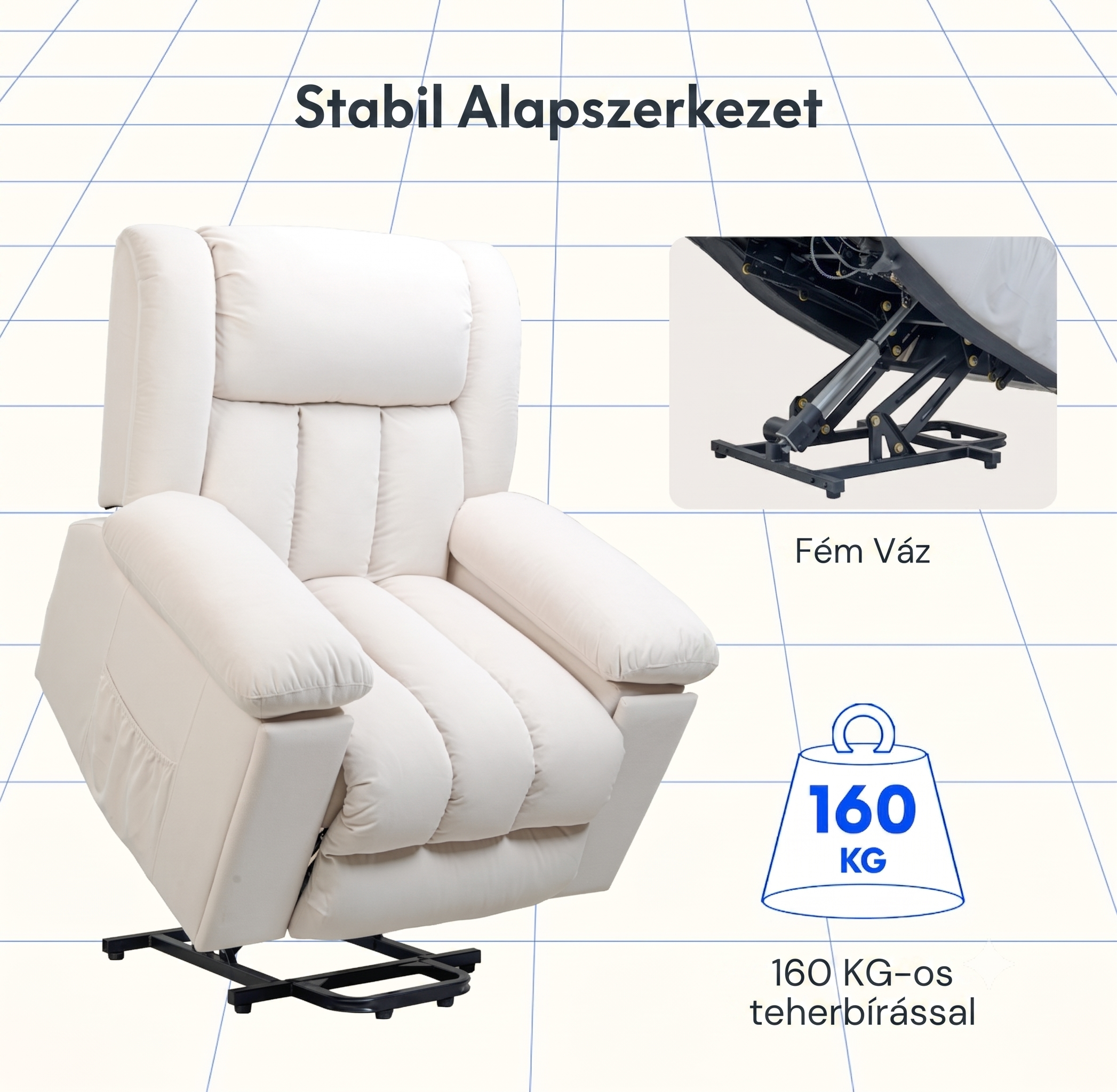 XL7 Prémium Elektromos Masszázsfotel és Dönthető Relax Fotel