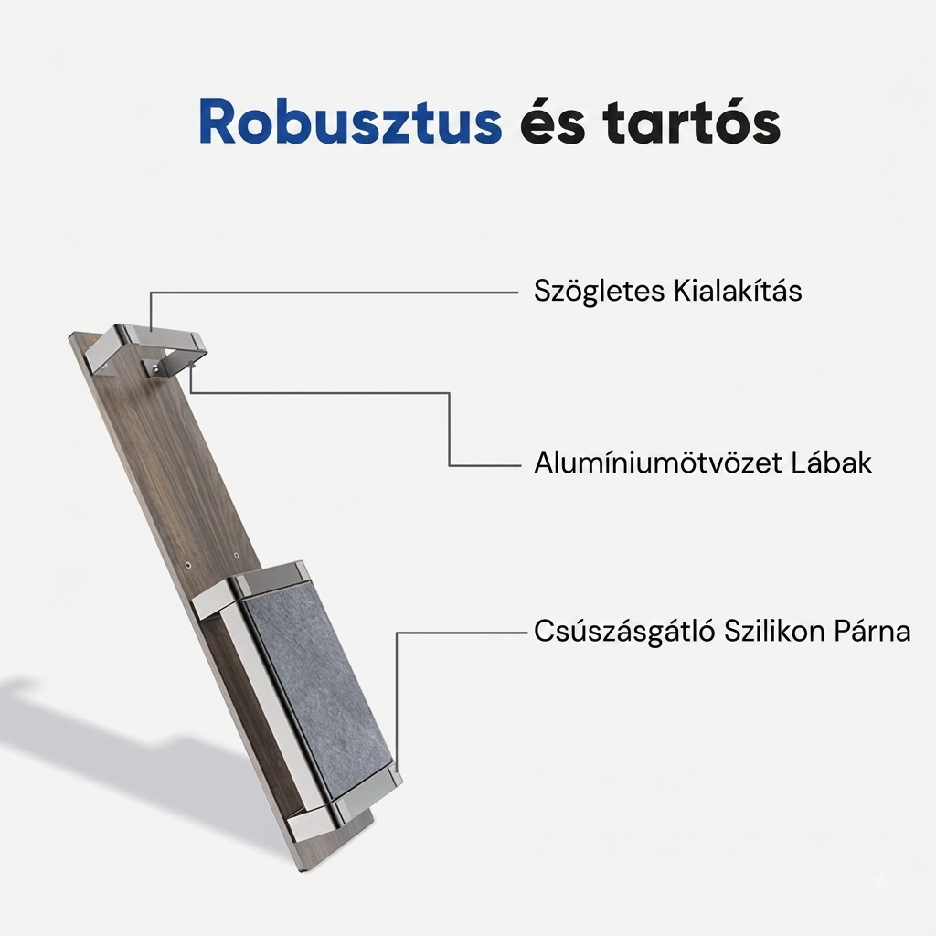 MS3 Asztali monitoremelő tárolópolccal és rendszerezővel