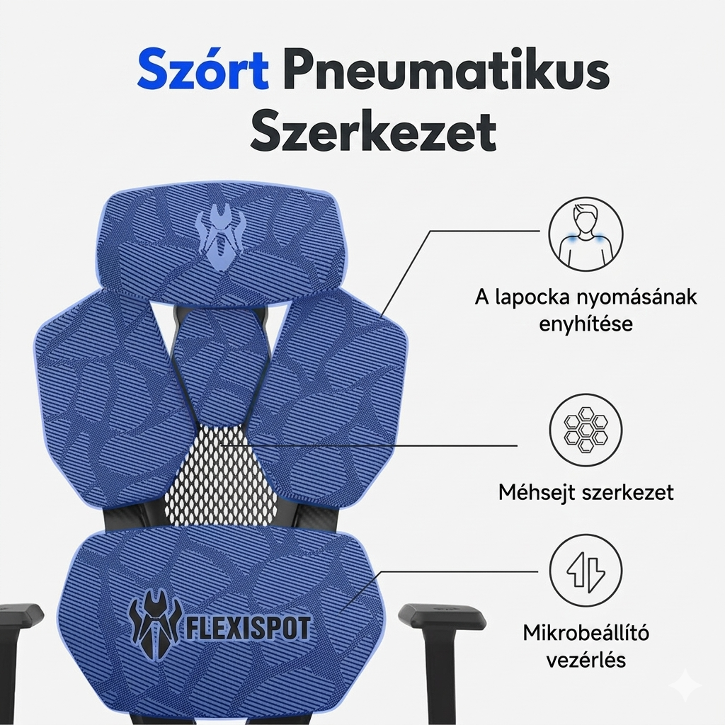Professzionális gamer szék GC5 mechanikus kialakítás