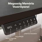 L-alakú hárommotoros állítható íróasztal E2L, 100kg teherbírás, 71-121cm magasságállítás, Jobb- és balkezes kialakításhoz is