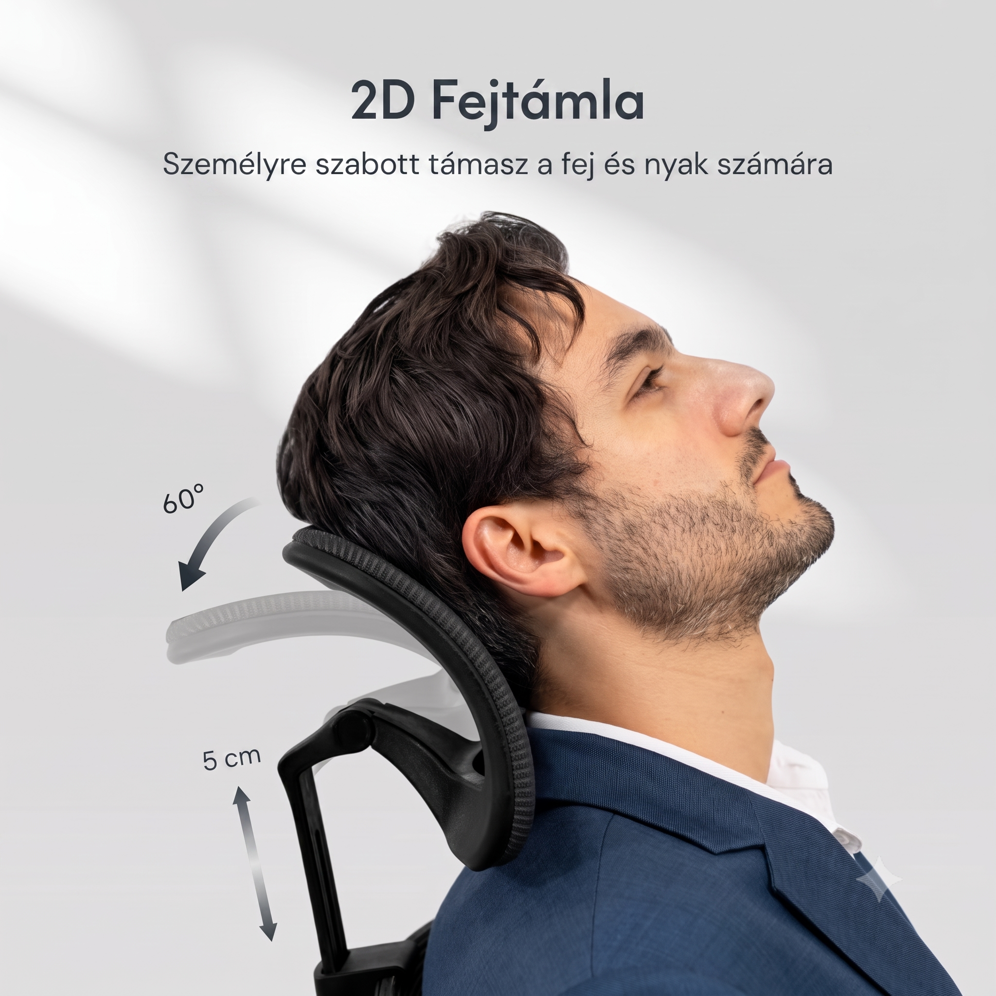 2D-ben teljesen állítható Ergonomikus Hálós Irodai Szék OC3B