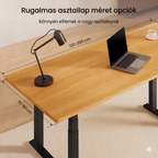 Négylábú elektromos magasságállítható íróasztal láb E7 PLUS, 2 motorral, 200 kg teherbírással