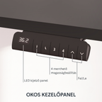FLEXISPOT E6 - Kétmotoros Állóasztal Láb, 100 kg Teherbírás, 3 fokozatban Magasság Állítható Elektromos Íróasztal láb