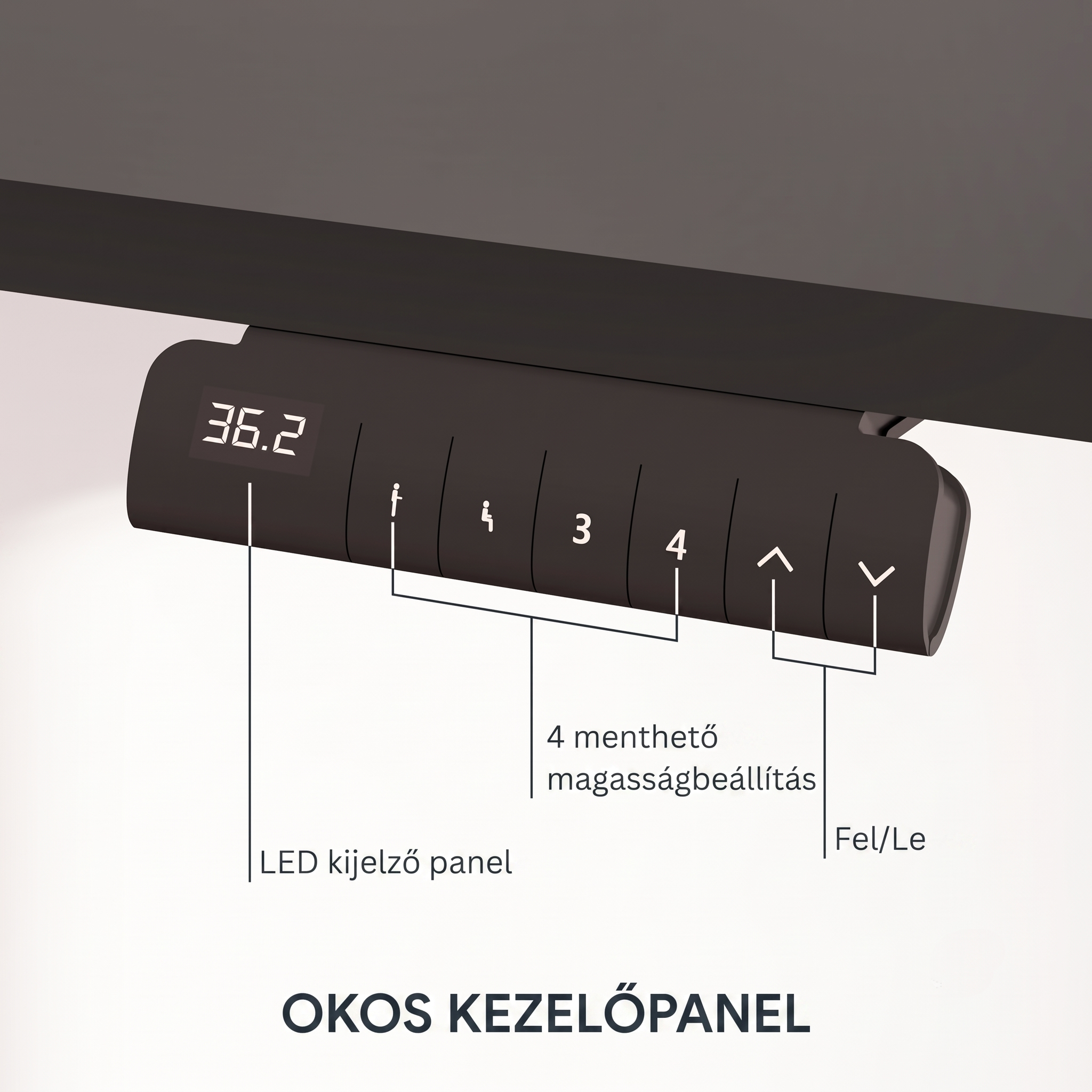 FLEXISPOT E6 - Kétmotoros Állóasztal Láb, 100 kg Teherbírás, 3 fokozatban Magasság Állítható Elektromos Íróasztal láb