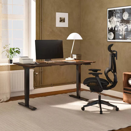 Elektromos Íróasztal Láb E5, 60-125cm Állítható, Kétmotoros, 120 kg Teherbírás, Memóriagombokkal