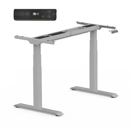 Elektromos Íróasztal Láb E7, 58-123cm Állítható, Kétmotoros, 125 kg Teherbírás, LED érintőképernyő, 4 memóriahely, USB töltőport