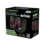 ESPERANZA EGS102 Boogie USB 2.0 Vezetékes Hangszórók LED Fénnyel