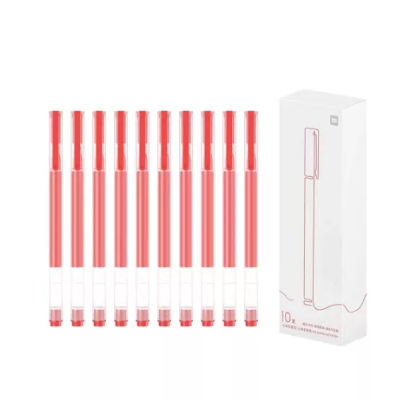Xiaomi High-capacity Gel Pen (10-Pack) (Red) zselés toll 10-es csomag 0.5mm piros tinta