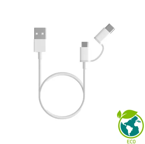 Xiaomi Mi 2-in-1 USB kábel (USB to Micro USB & USB Type-C, 30cm)