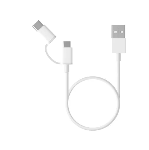 Xiaomi Mi 2-in-1 USB kábel (USB to Micro USB & USB Type-C, 30cm)