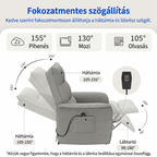 Elektromos relaxfotel X1 – állítható háttámlával