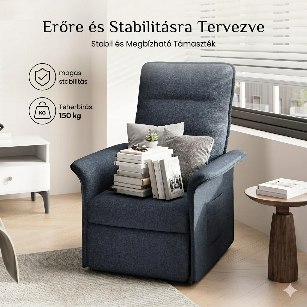 Elektromos relaxfotel X1 – állítható háttámlával