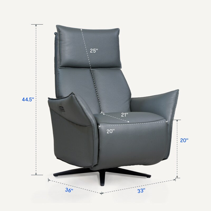 Dual Motor Swivel Recliner X7 – Independent Backrest & Footrest Control