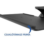Kihúzható és dönthető ergonomikus billentyűzettálca KT1