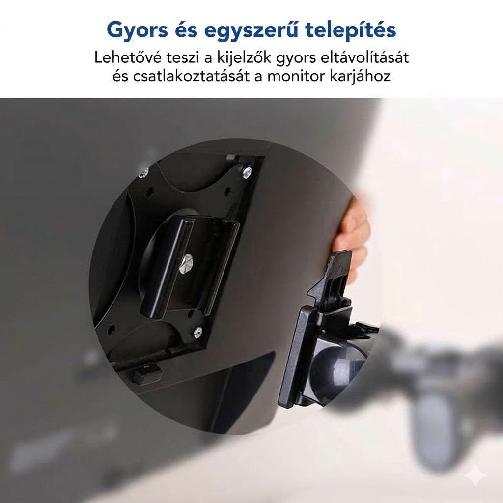Állítható monitortartó D1DP, 17 - 36 hüvelykes kijelzőkhöz