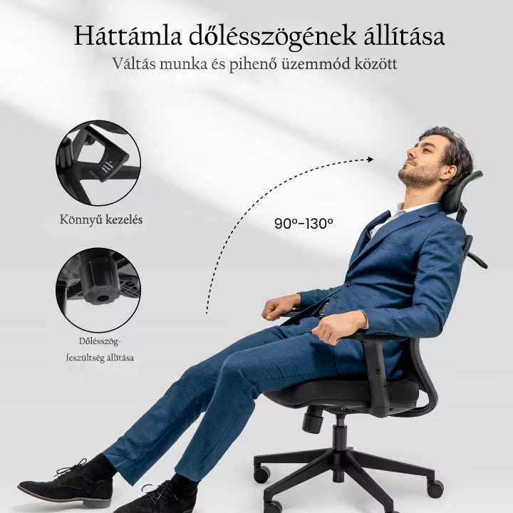 Ergonomikus irodai szék BS3 – állítható háttámla és kartámasz, hosszú távú ülőmunkához