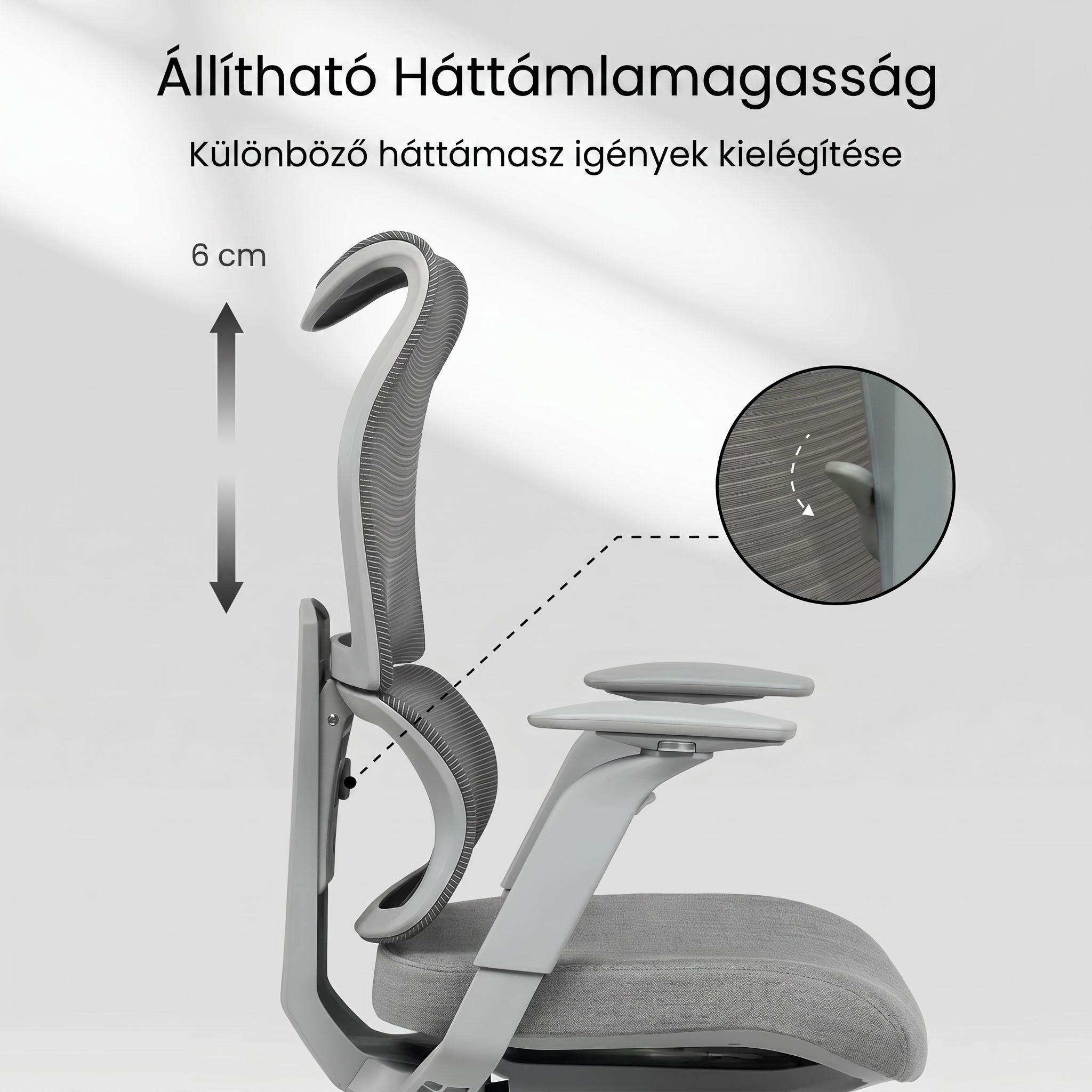 Többfunkciós irodai szék BS8 Pro, 3D forgatható kartámasszal