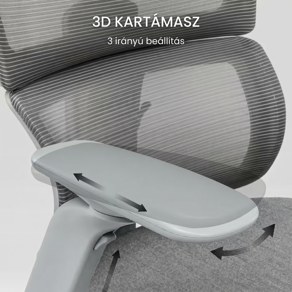 Többfunkciós irodai szék BS8 Pro, 3D forgatható kartámasszal