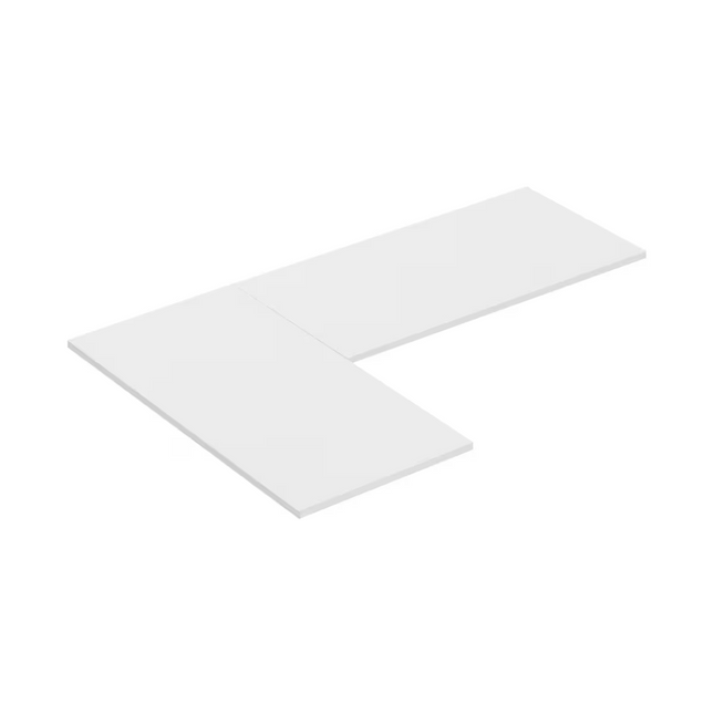 L alakú asztallap, 2.5 cm vastag, környezetbarát anyagból, tartós és stabil kivitel