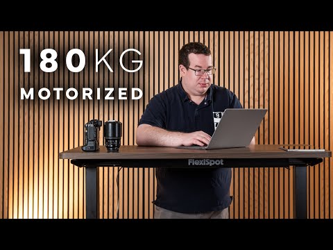 Elektromos Íróasztal Láb E9, dupla kefenélküli motor, 180kg Teherbírás, 63.5-128.5cm Állítható, LED érintőképernyő, 4 memóriahely, USB töltőport