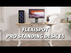Elektromos Íróasztal Láb E5, 60-125cm Állítható, Kétmotoros, 120 kg Teherbírás, Memóriagombokkal