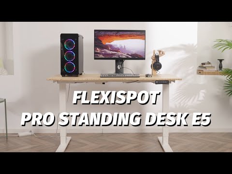 Elektromos Íróasztal Láb E5, 60-125cm Állítható, Kétmotoros, 120 kg Teherbírás, Memóriagombokkal