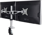 Állítható monitortartó állvány M13, kétkaros, 10"-27"-os LCD monitorokhoz, bilincsekkel rögzíthető, 8 kg teherbírás monitoronként