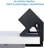 Asztali multialjzat 3 aljzattal és 2 integrált USB porttal (A+C típus) és 2 rögzítőkonzollal