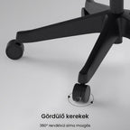 Prémium ergonomikus irodai szék C7-Air, Hálós – adaptív deréktámasz, állítható fejtámla és kartámasz, hosszú távú ülőmunkához