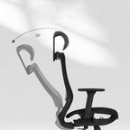 Ergonomikus teljes hálós irodai szék BS4, Állítható Fejtámlával és 3D Kartámasszal